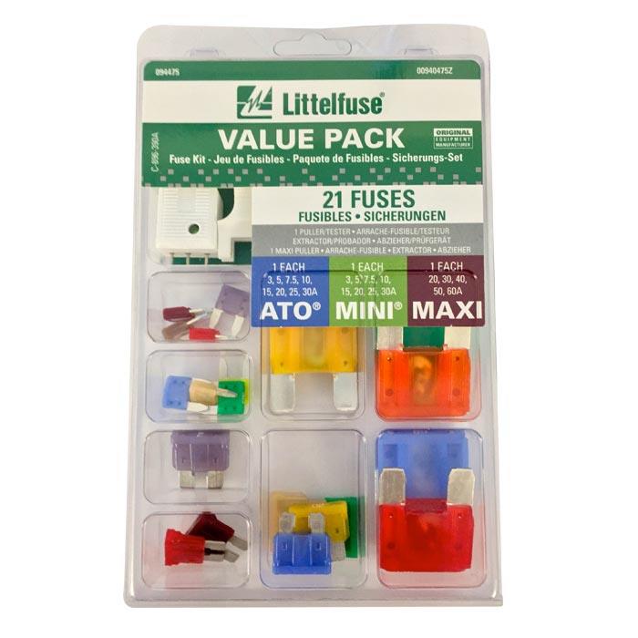 Littelfuse Blade Fuse Tech Pack, 094475 Series